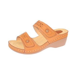 Sandalia Confort Camel Modelo Italiano Art. 5ask73321camel